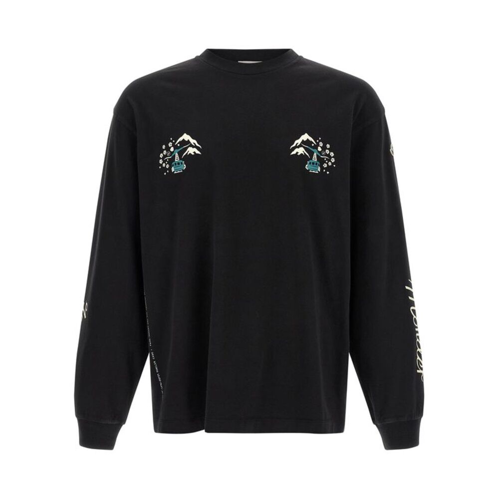 MONCLER GENIUS Black Cotton Men's T-Shirt